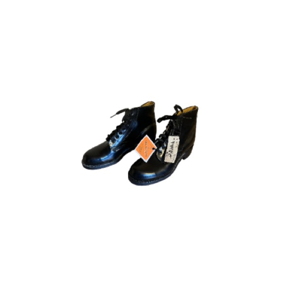 🆕 Biltrite Vintage Black Leather Steel Toed Police Boots - Men’s Size 6.5